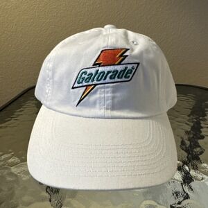 Vintage Gatorade Lightning Bolt White Strapback Hat COVEE 100% Cotton NEW